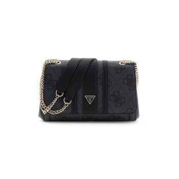 Geanta de piele ecologica cu barete convertibile de umar Noella - Gri antracit