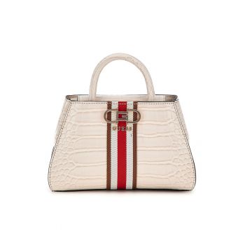 Geanta de piele ecologica cu maner Nelka - Crem