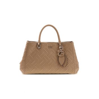 Geanta de umar cu aspect matlasat Sally - Bej inchis