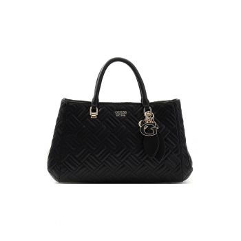 Geanta de umar cu aspect matlasat Sally - Negru