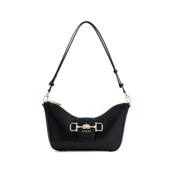 Geanta de umar cu fermoar si bareta ajustabila Janie - Negru