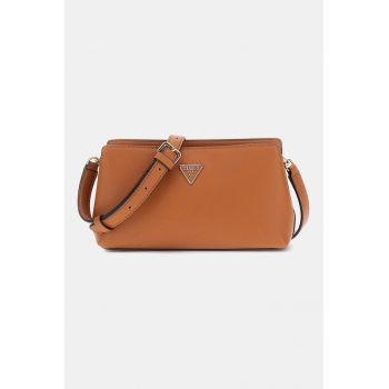 Geanta din piele ecologica cu bareta de umar ajustabila - Maro scortisoara