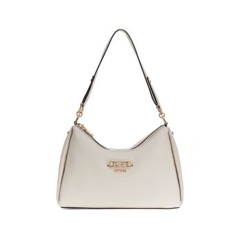 Geanta din piele ecologica cu bareta de umar Anise - Alb fildes