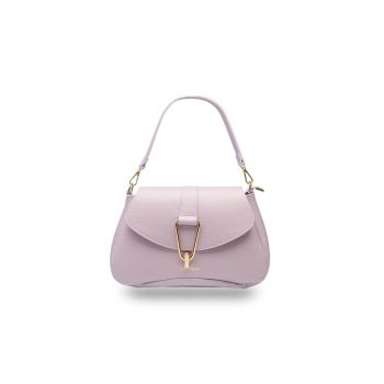 Geanta din piele naturala Oana - Lila