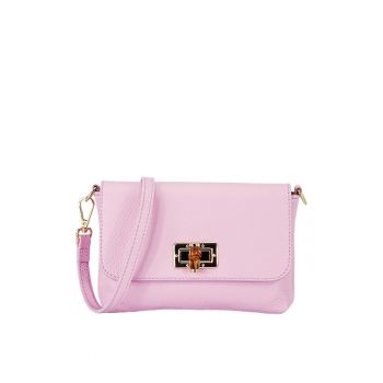 Geanta mica barbie roz din piele naturala 2052 06 19850 - Roz