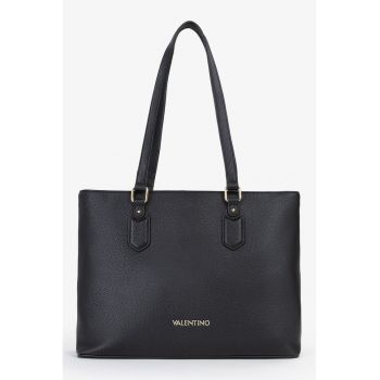 Geanta shopper de piele ecologica - Negru