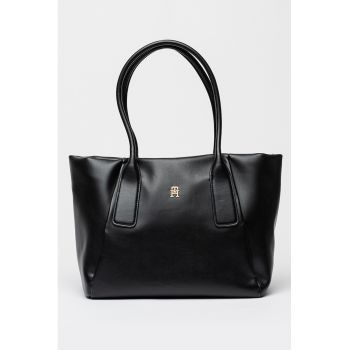 Geanta tote cu logo metalic The Essential - Negru