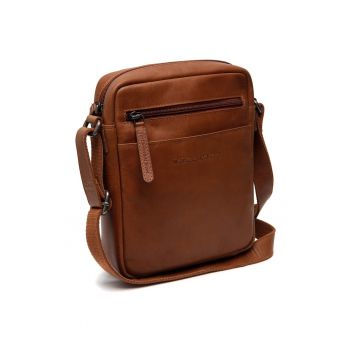 Geanta umar barbati piele naturala - 2.2 litri - Laveno - - Coniac