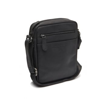 Geanta umar barbati piele naturala - 2.2 litri - Laveno - - Negru