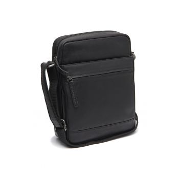 Geanta umar barbati piele naturala - 3.4 litri - Anzora - - Negru