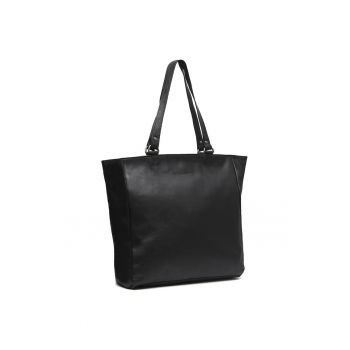 Geanta umar dama piele naturala - 19.4 litri - Berlin - - Negru