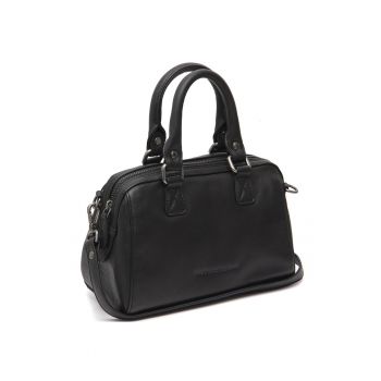 Geanta umar dama piele naturala - 4.4 litri - Dalford - - Negru