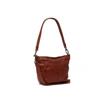 Geanta umar dama piele naturala - 6.8 litri - Lucy - - Coniac