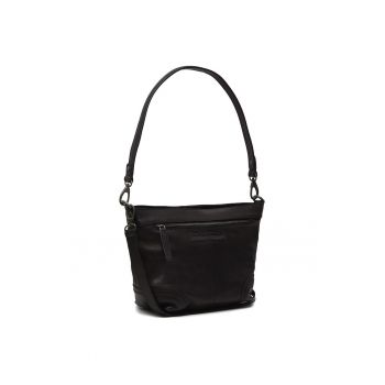 Geanta umar dama piele naturala - 6.8 litri - Lucy - - Negru