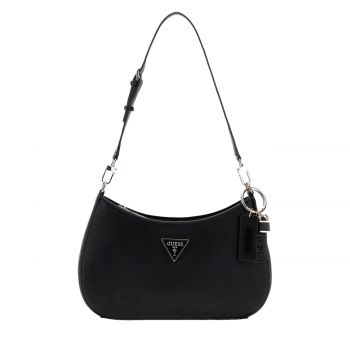 Noelle saffiano shoulder bag black