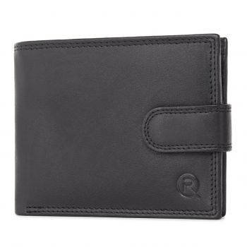 Portofel barbati Ronno, Dima PT1481, piele naturala, Negru