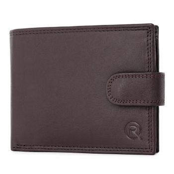 Portofel barbati Ronno, Dima PT1482, piele naturala, Maro inchis