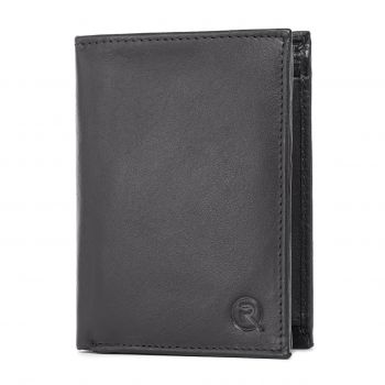 Portofel barbati Ronno, Elian PT1484, piele naturala, Negru