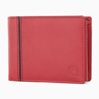 Portofel barbati Ronno, Traian PT1448, piele naturala, Rosu