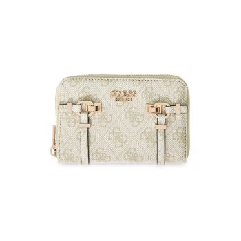 Portofel cu logo Leona - Alb fildes