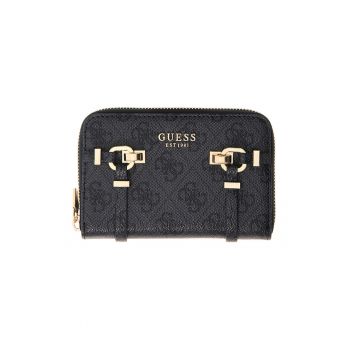 Portofel cu logo Leona - Negru