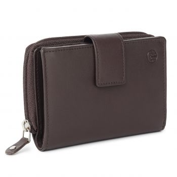 Portofel dama Delis, Annelisse PT1490, piele naturala, Maro