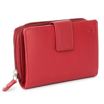 Portofel dama Marquise, Annelisse PT1489, piele naturala, Rosu