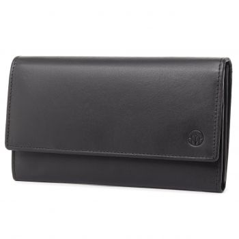 Portofel dama Marquise, Bailey PT1493, piele naturala, Negru