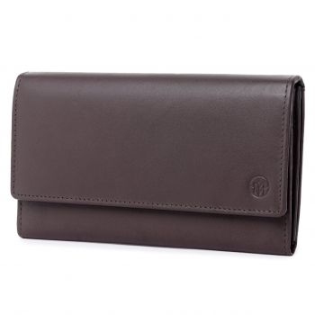 Portofel dama Marquise, Bailey PT1495, piele naturala, Maro