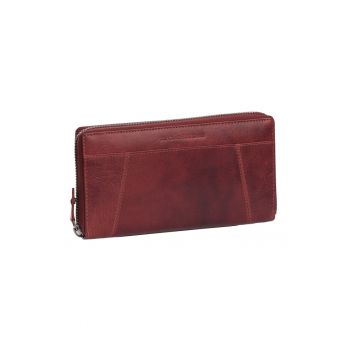 Portofel dama piele naturala - Havana - - Rosu