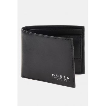 Portofel din piele Fidenza - Negru