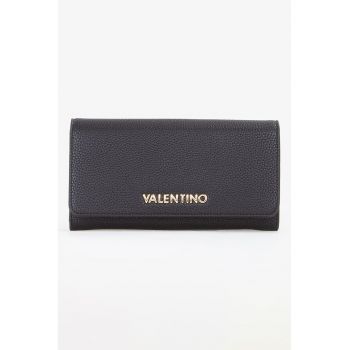 Portofel pliabil de piele ecologica - Negru