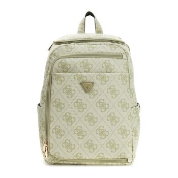 Rucsac de piele ecologica cu logo Berta - Verde pal