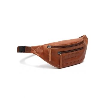 Borseta barbati piele naturala - 2.5 litri - Brana - - Coniac