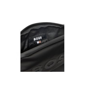 Geanta barbati  model Black 001 - material textil - culoare neagra