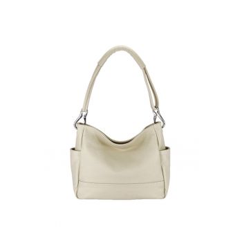 Geanta bej din piele naturala 2047 123 19812 - Bej