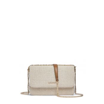 Geanta crossbody cu bareta din lant Jute - Bej