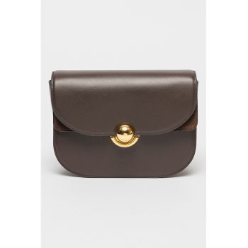 Geanta crossbody de piele Sfera - Violet inchis