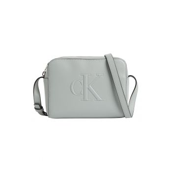 Geanta crossbody din piele ecologica cu detaliu logo