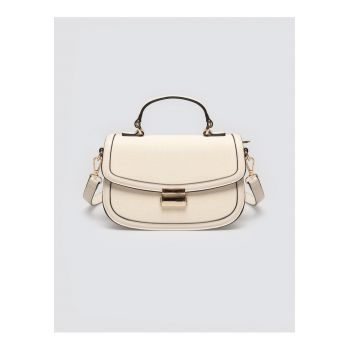 Geanta crossbody din piele intoarsa Zaharidwqf - Bej