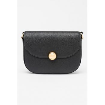 Geanta crossbody din piele Moonlight - Negru