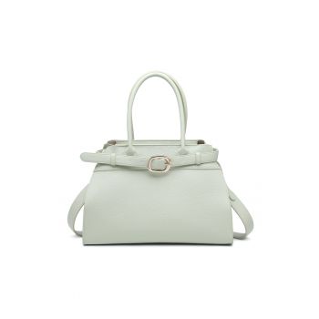 Geanta cu bareta de umar si aspect granulat Elowen - Verde