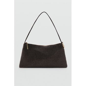 Geanta cu paiete - Maro inchis/Argintiu inchis