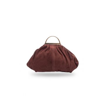Geanta dama din piele naturala Monica - Bordeaux