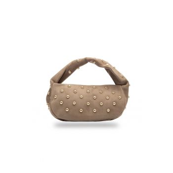 Geanta dama din piele naturala Naty - Maro taupe