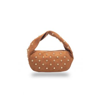 Geanta dama din piele naturala Naty - Maro