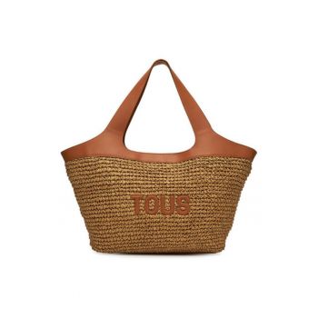 Geanta dama  Lirio Rafia - maro - dimensiuni 58x32x14cm - cu un compartiment - marime One Size