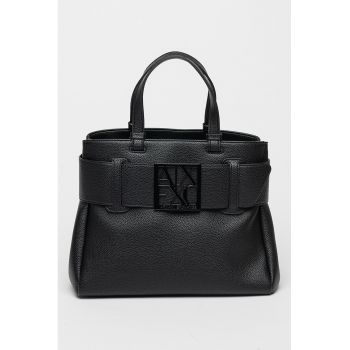 Geanta de mana cu bareta aditionala - Negru