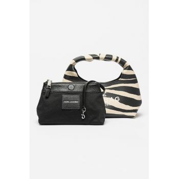 Geanta de piele cu maner The Zebra