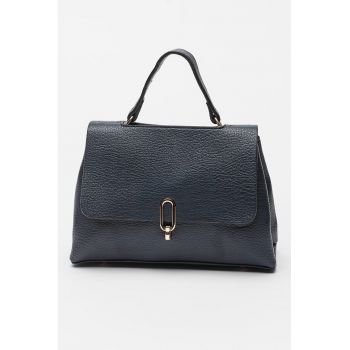 Geanta de piele ecologica cu maner si bareta detasabila de umar